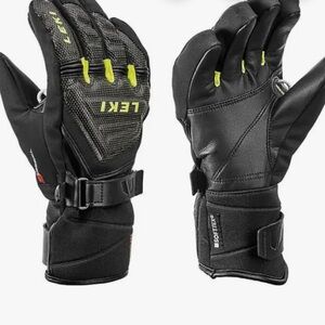 Leki Ski race gloves with pole trigger loop size 7. Pristine condition!